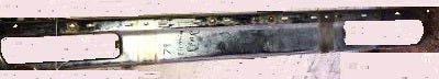 REAR BUMPER ,USED, W/PAD HOLES 78-87 ELCAMINO CABALLERO WAGONS