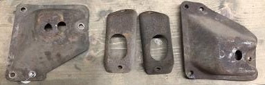 ENGINE FRAME MOUNTS ,OHC6, ON FRAME USED 67-9 FIREBIRD