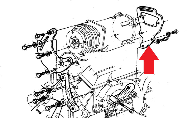 AC COMPRESSOR BRACKET ,REAR ADJUSTER NEW 70-79 CHEVY 350 – Chicago ...
