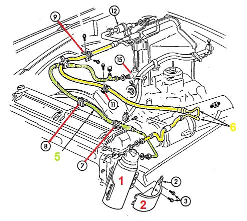 impala chevelle ac hose