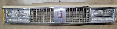 FRONT HEADER PANEL ASSMY ,USED 79 OLDS 88 98