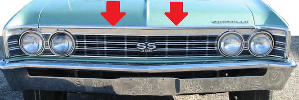 HOOD LIP MOLDING ,NEW 67 CHEVELLE ELCAMINO