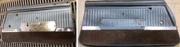 DOOR PANELS ,PAIR USED, BLUE 68 CUTLASS 442