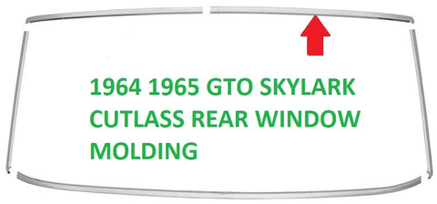 REAR WINDOW MOLDING ,UPPER RIGHT,USED HDT 64-5 A-BODY,