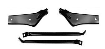 REAR BUMPER BRACKET SET, NEW, 4 PCS, 66-67 CHEVELLE