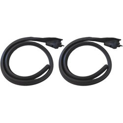 TAILGATE WEATHERSTRIPS ,NEW PAIR 65-68 IMPALA CATALINA