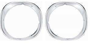 HEADLIGHT BEZELS ,PAIR NEW 70-73 CAMARO