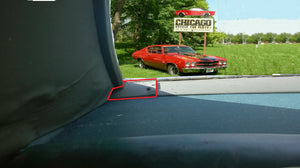 INSIDE REAR WINDOW CORNER ,RIGHT USED 70-72 SUPREME, 71-72 GP