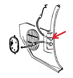 VENT CABLE ,w/KNOB UPPER NO AC NEW 69-72 A-BODY