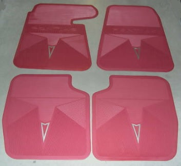 FLOOR MATS ,RED, ORIGINAL STYLE 64-5 GTO 64-70 BIG CARS