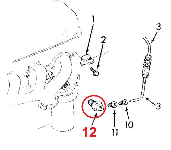 OIL GAUGE ELBOW FITTING, NEW, 396 69 CHEVY