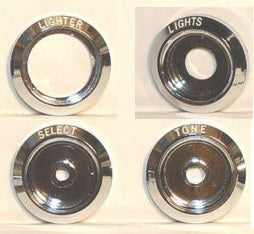 DASH BEZELS KIT ,NEW WHITE LETTERS 69-72 Pontiac