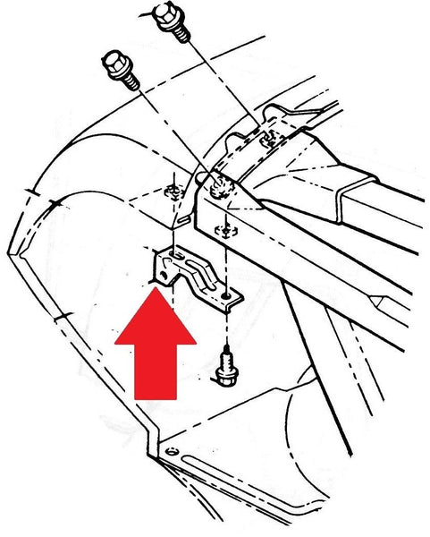 TIE BAR END BRACKET ,RIGHT USED 62 IMPALA BELAIR BISCAYNE