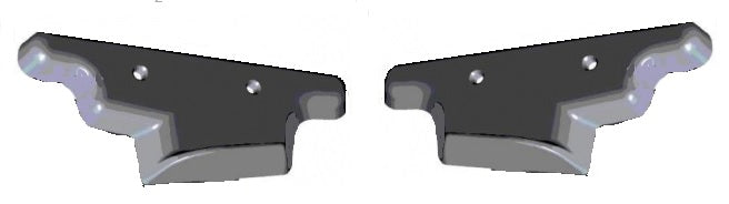 B PILLAR TOP CAPS, PAIR, NEW, 65-70 B-BODY, 4 DOOR, HARDTOP