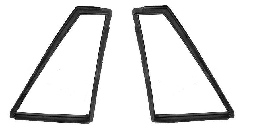 REAR VENT GLASS SEALS, NEW, PR, 62-67 NOVA WAGON