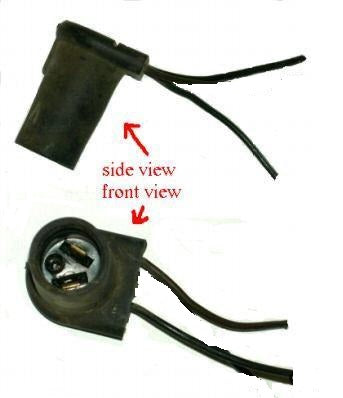 PARK LIGHT PLUG, 2 WIRES USED 68-70 PONTIAC