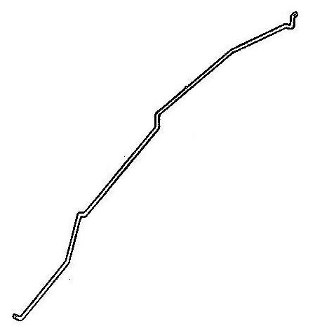 INSIDE DOOR HANDLE ROD ,LEFT USED 73-77 A-BODY