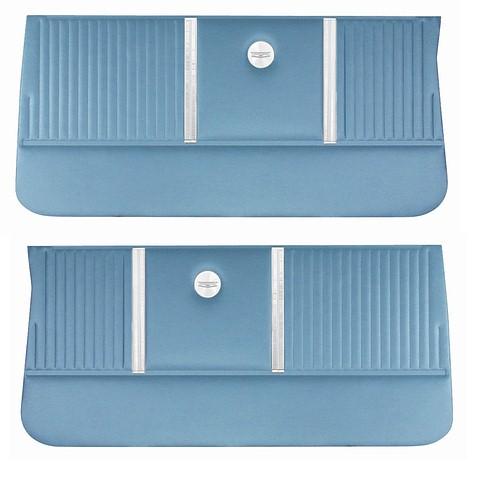 FRONT DOOR PANELS, UNASSEMBLED, ONLY PAIR,  BLUE