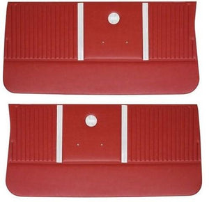 FRONT DOOR PANELS, UNASSEMBLED, ONLY PAIR,  RED