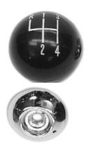 SHIFTER KNOB OR BALL, 5/16" BLACK & CHROME, MUNCIE SHIFTER, NEW