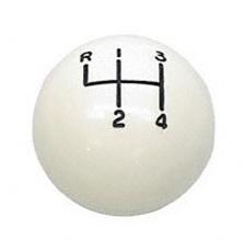 SHIFTER KNOB OR BALL, 5/16", WHITE, MUNCIE SHIFTER, NEW