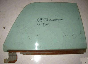 DOOR GLASS, RH, TINT, 68-72 EL SPRINT, USED