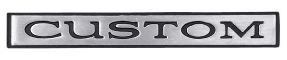 QUARTER PANEL EMBLEM (CUSTOM) NEW, REPRO, EACH