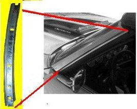 PILLAR WEATHERSTRIP CHANNEL ,CONVERT LEFT 68 A-BODY