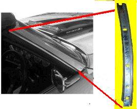 PILLAR WEATHERSTRIP CHANNEL ,CONVERT RIGHT 68 A-BODY