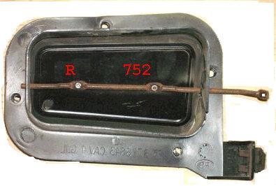 DASH FRESH AIR DOOR, RIGHT, NO AC, USED, 70-81 CAMARO