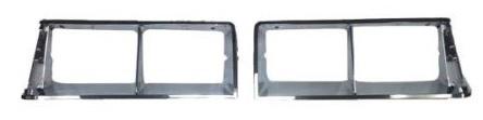 HEADLIGHT BEZELS ,NEW CHROME PR 84-87 REGAL