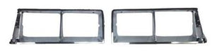 HEADLIGHT BEZELS ,NEW CHROME PR 84-87 REGAL