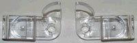 SHOULDER BELT HANGERS, 70-2 F-BODY, PRJ-SHAPED, CLEAR, PLASTIC, REPRO