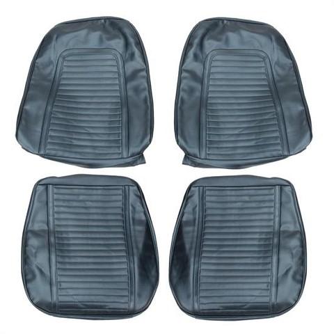 SEAT COVERS, BUCKETS ONLY, STANDARD INTERIOR, PAIR, BLACK VINYL