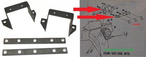 ENGINE MOUNTING BRACKETS KIT ,70-81 TRANS AM W/OLDS MOTOR