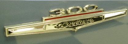 QUARTER PANEL EMBLEM, "300 DELUXE" EACH USED 66 67 CHEVELLE