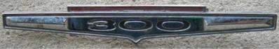 QUARTER PANEL EMBLEM "300", 66-7 CH 300, CAST# 1039, USED, EACH