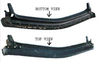 CONVERTIBLE TOP HEADER BOW ,USED 71-76 B-BODY