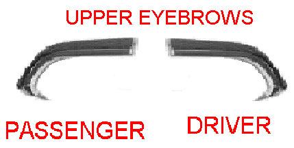 FENDER EYEBROW MOLDINGS ,UPPER PR NEW 63 IMPALA