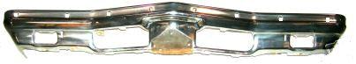 FRONT BUMPER, HAS HOLES FOR IMPACT STRIP, USED