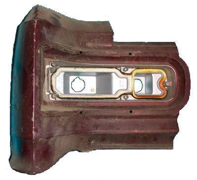TAIL LIGHT HOUSING, LEFT SIDE, USED, 66 CHEVELLE