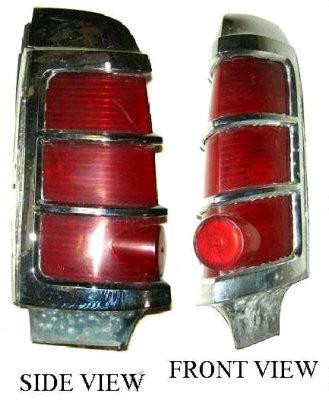 TAIL LIGHT ASSEMBLY, LH, 63 CAT BO STARCHIEF, HOUSING LENS BEZEL EXTENSION, USED