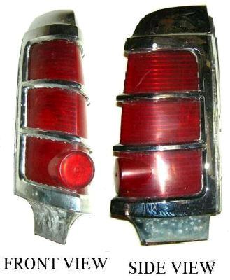 TAIL LIGHT ASSEMBLY, RH, 63 CAT BO STARCHIEF, HOUSING LENS BEZEL EXTENSION, USED