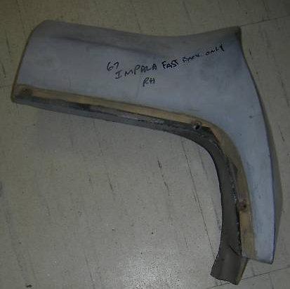 QUARTER PANEL EXTENSION, RH, 67 IM, FASTBACK ONLY, USED