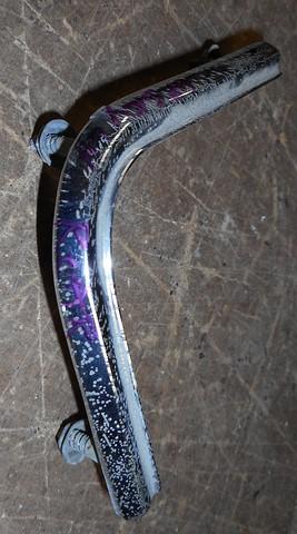 QUARTER PANEL EXTENSION MOLDING, LEFT SIDE,  L- SHAPED, USED