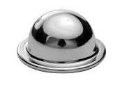 SEAT HINGE CAP ,CHROME RETAINER,NEW, 61-65