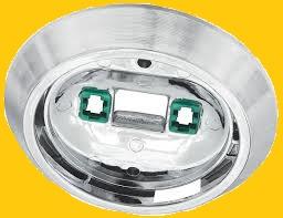 DOME LIGHT  HOUSING NEW, ROUND CHROME