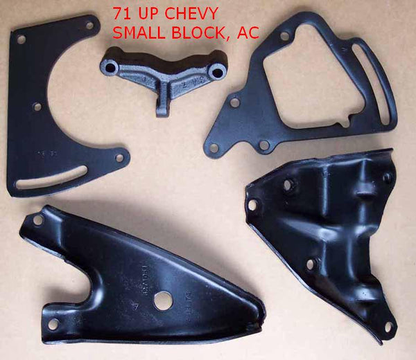 AC COMPRESSOR BRACKET SET ,USED SB 71-79 CHEVY – Chicago Muscle Car ...