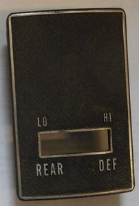 DASH REAR DEFOGGER SWITCH PANEL, USED, 70-72 SKYLARK GS