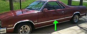 DOOR MOLDING ,LEFT USED 78-87 ELCAMINO